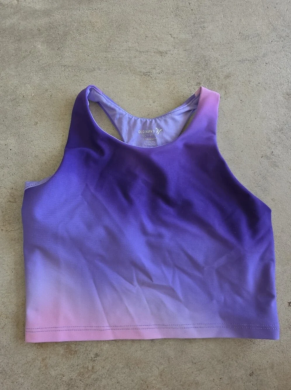 Old Navy Purple Ombre Racerback Tank Top